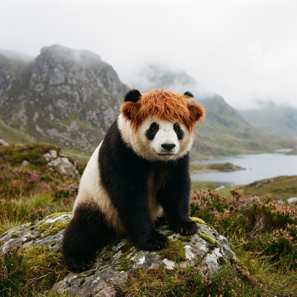 Newly discovered ginger panda in Scottish Highlands